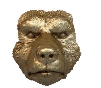 Mask (MS_0078) 3D models for cnc